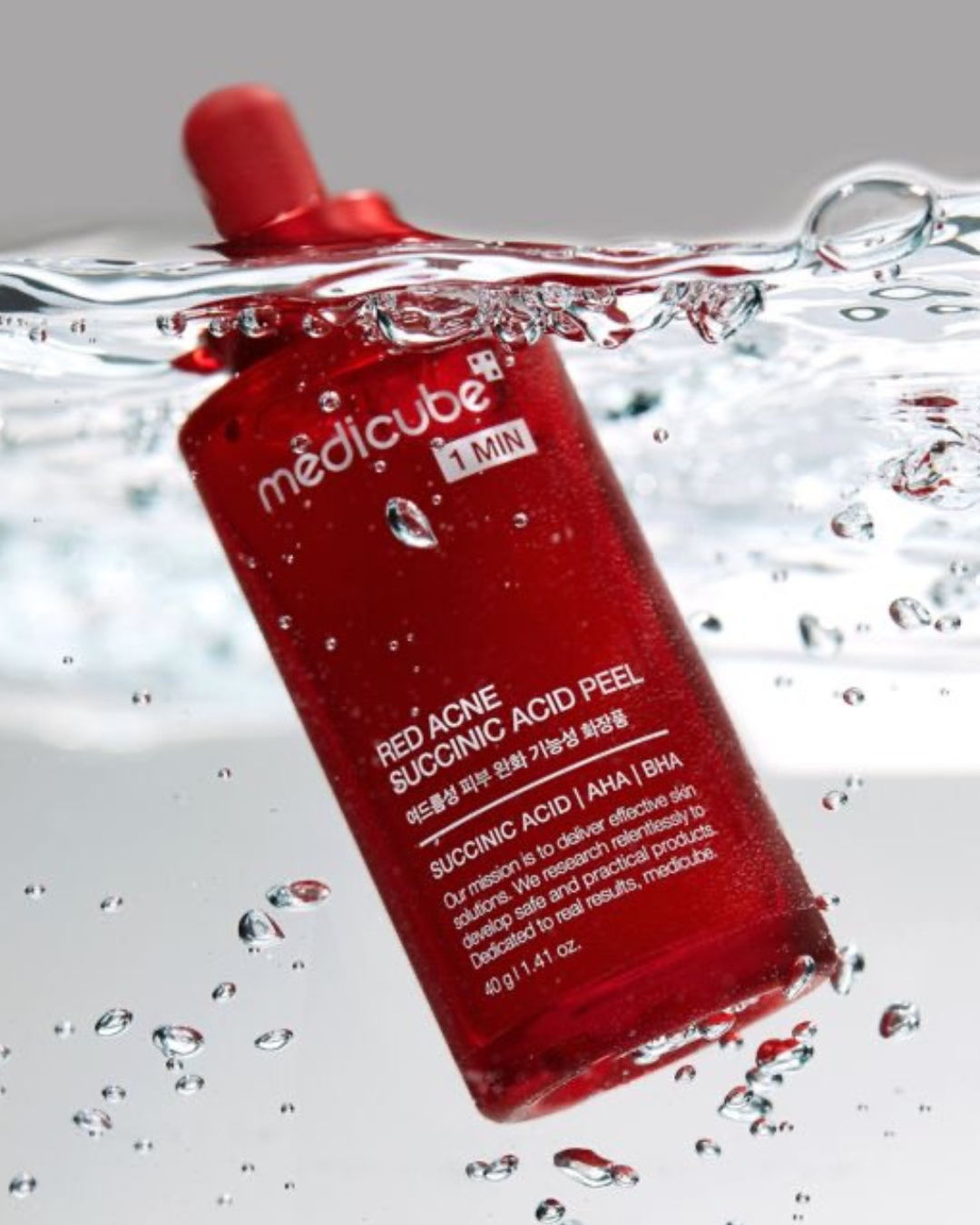 Red Acne Succinic Acid Peel Cleansing Booster