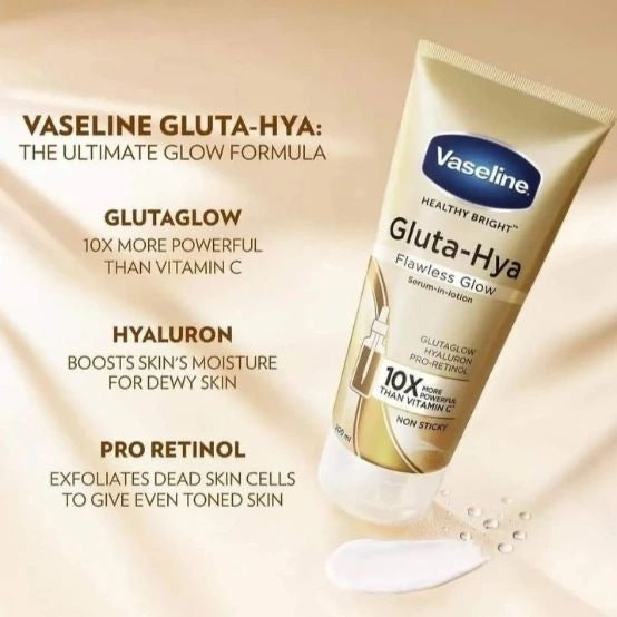 Vaseline Gluta-Hya Flawless Glow Serum Burst Lotion