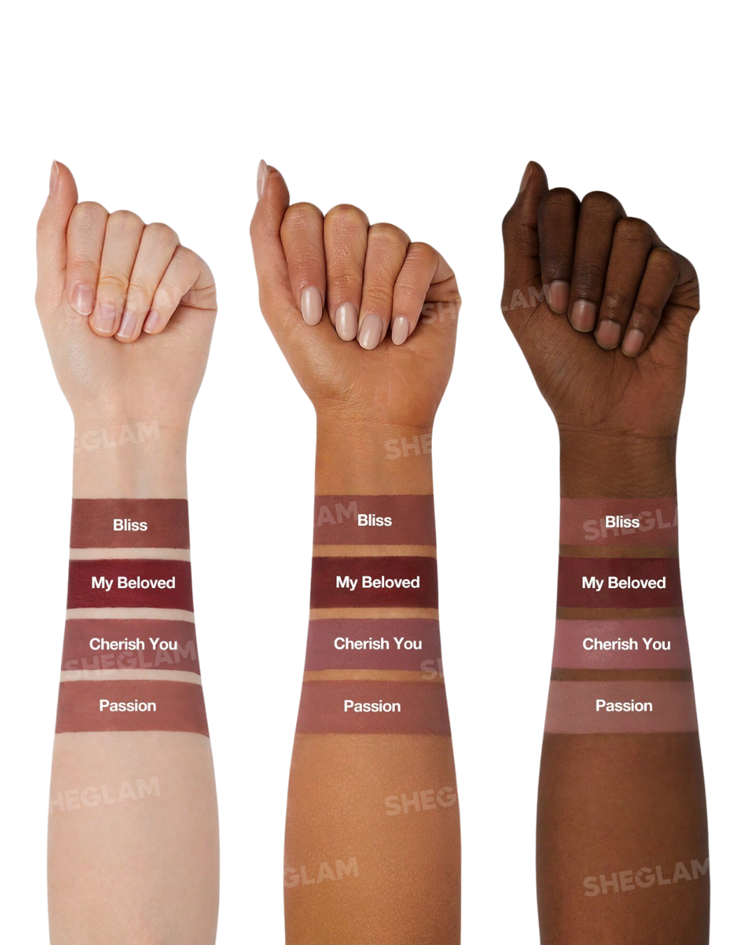 Sheglam Dynamatte Boom Long-Lasting Matte Lipstick (Ember Rose Set)