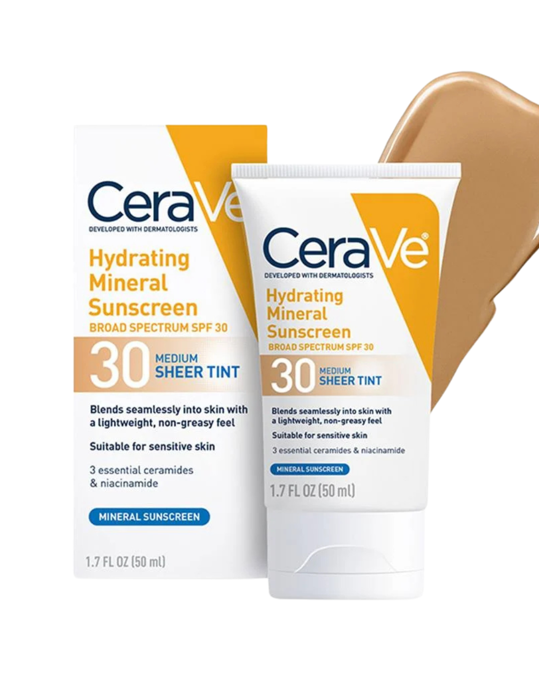 Hydrating Mineral Sunscreen SPF 30 Face Sheer Tint : Medium