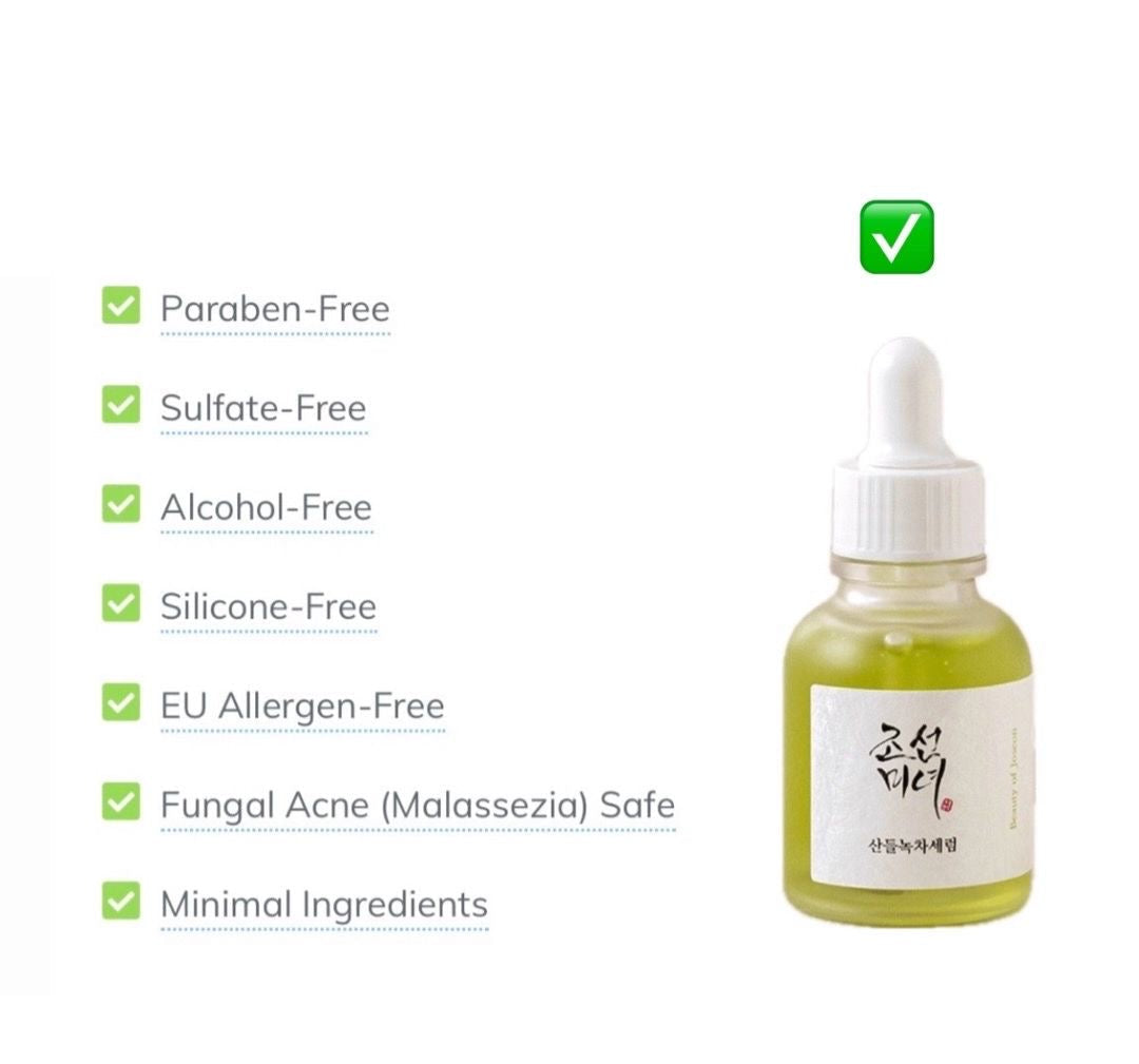 Calming Serum : Green tea + Panthenol